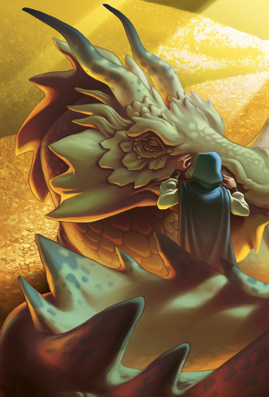 Illustration d'une carte pour Spellbook (Space Cowboys)